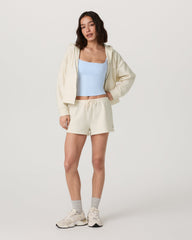 Beach Fleece Zip Up Women's Natural Full-Zip Hoodie | Vuori outlet