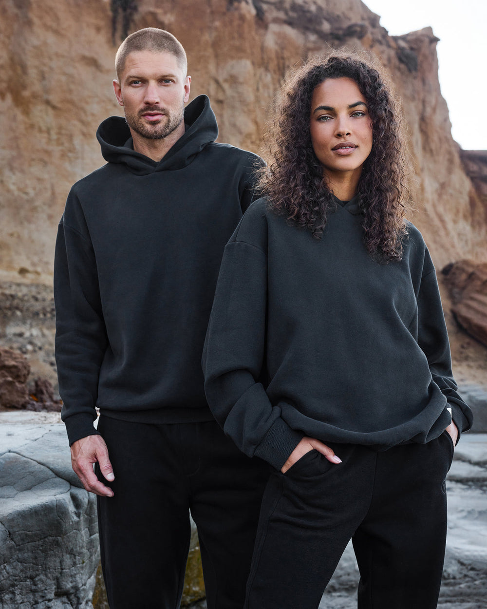 Restore Oversized Hoodie Washed Black | Vuori for sale
