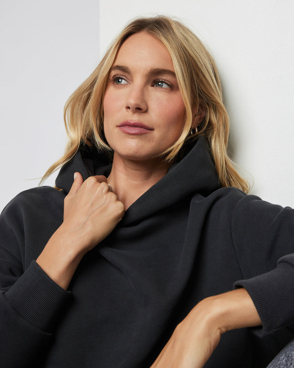 Restore Oversized Hoodie Washed Black | Vuori for sale