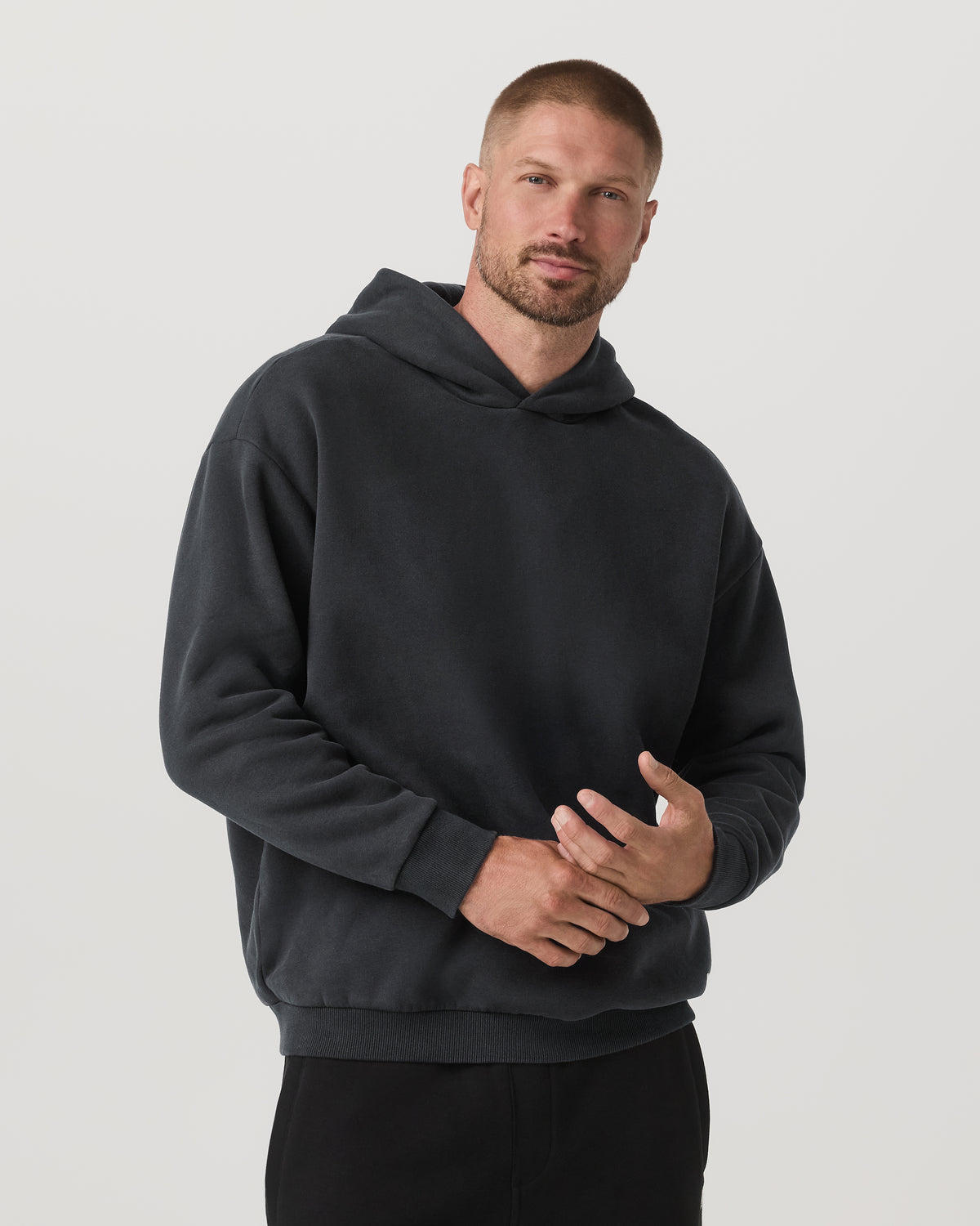 Restore Oversized Hoodie Washed Black | Vuori for sale