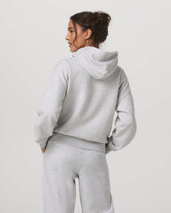 Restore Relaxed Half Zip Hoodie Pale Grey Jacket | Vuori online