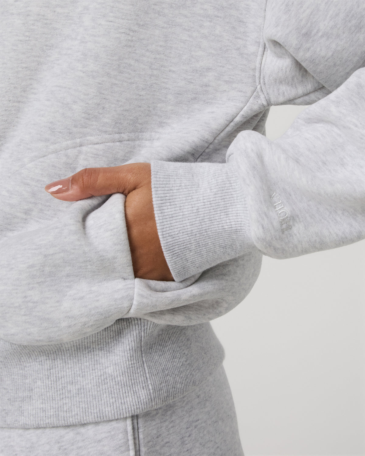Restore Relaxed Half Zip Hoodie Pale Grey Jacket | Vuori online