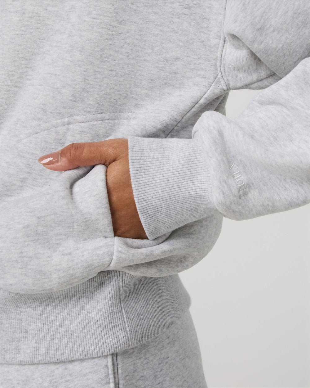 Restore Relaxed Half Zip Hoodie Pale Grey Jacket | Vuori online