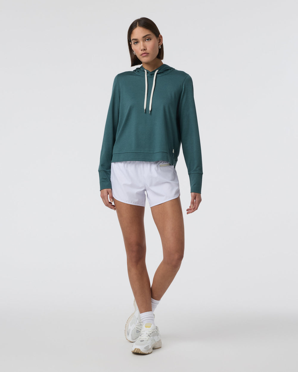 Halo Essential Hoodie Moss Heather Pullover | Vuori online
