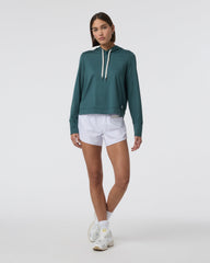 Halo Essential Hoodie Moss Heather Pullover | Vuori online
