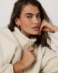 Alpine Jacket Women's Cozy Fleece Jacket in Bone | Vuori for sale