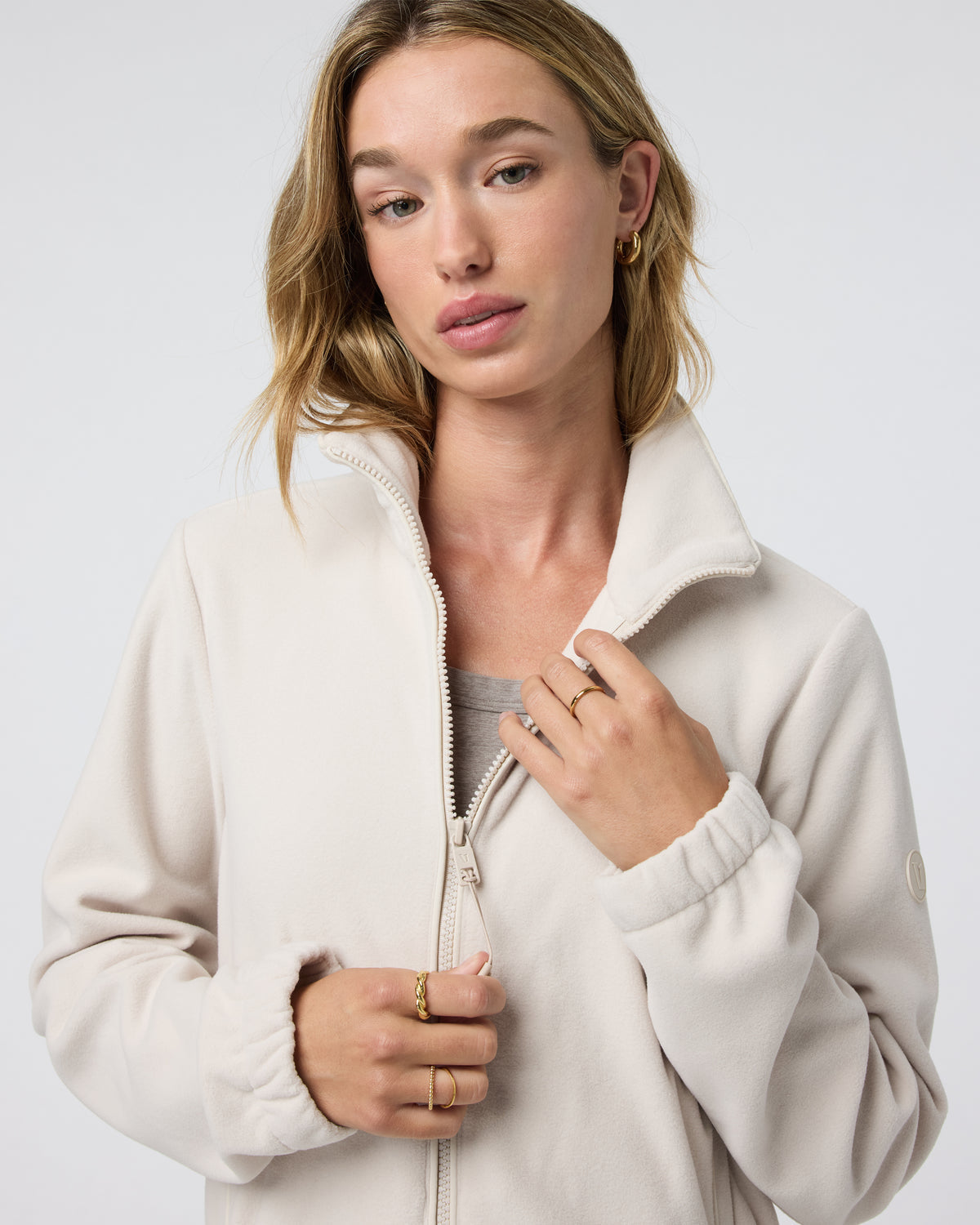Women's Aspen Full Zip Dune Fleece Pullover | Vuori sale