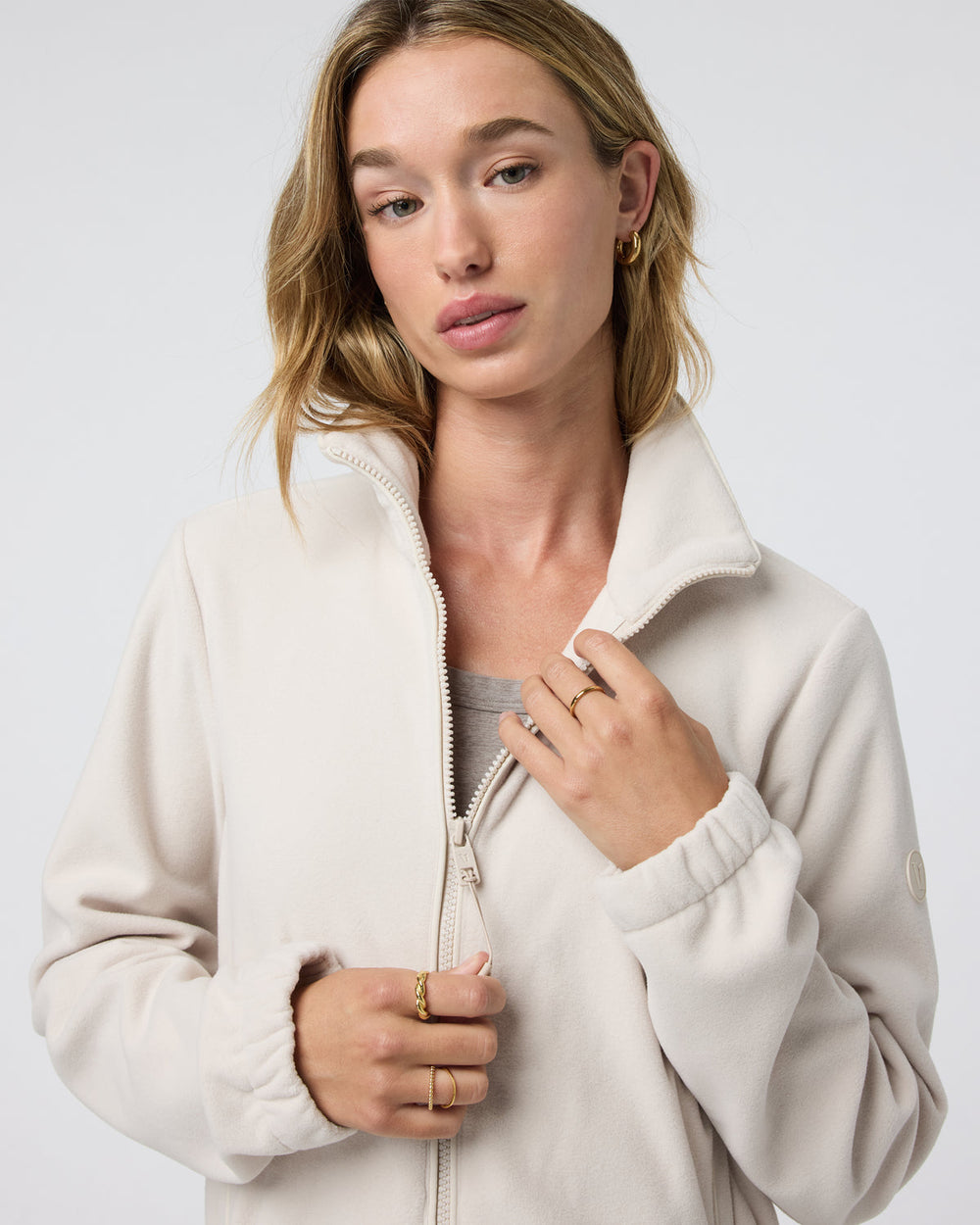 Women's Aspen Full Zip Dune Fleece Pullover | Vuori sale