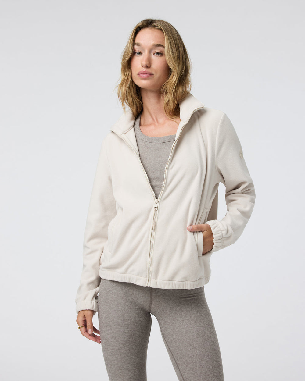 Women's Aspen Full Zip Dune Fleece Pullover | Vuori sale