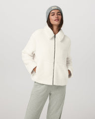 Lou Full Zip Jacket Women's Marshmallow Fleece Jacket | Vuori outlet