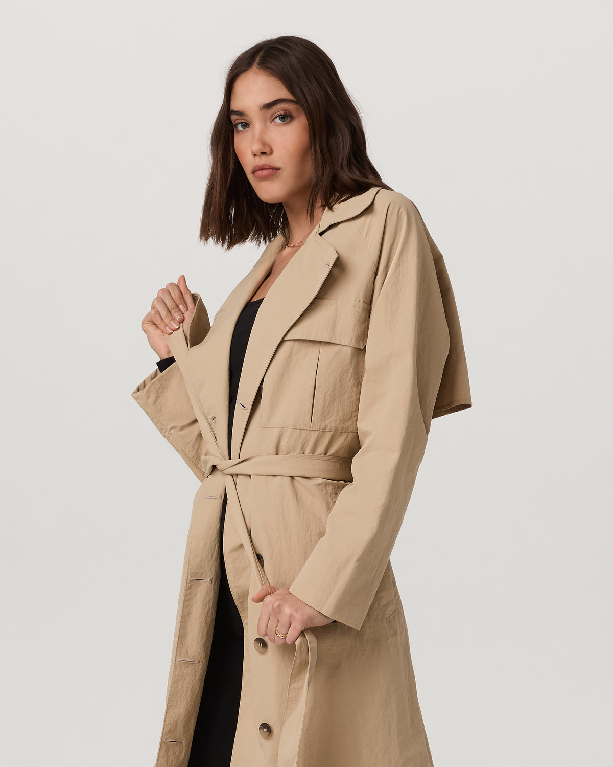 Rhodes Trench Coat Classic Women's Khaki Trench | Vuori onsale
