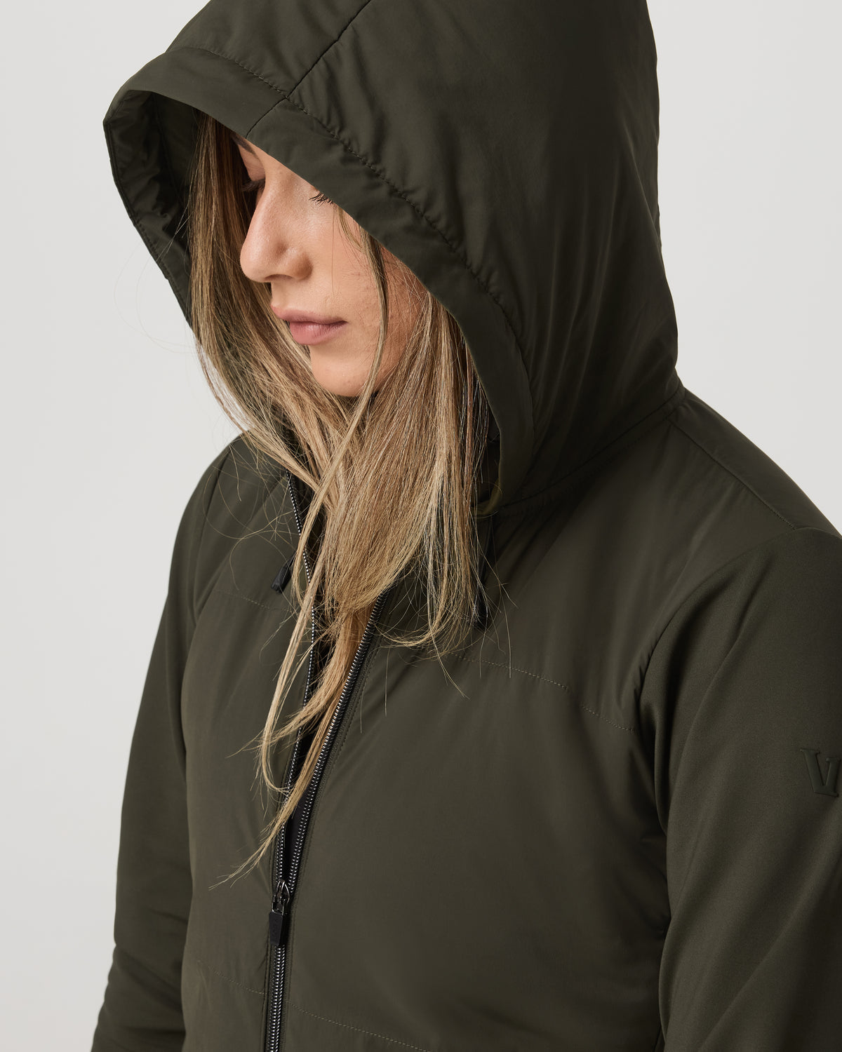 Chilled Out Full Zip Women's Olive Training Jacket | Vuori for sale