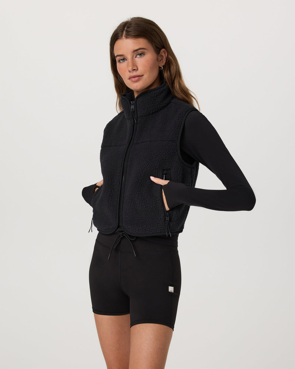 Alpine Vest Women's Black Fleece Vest | Vuori discount
