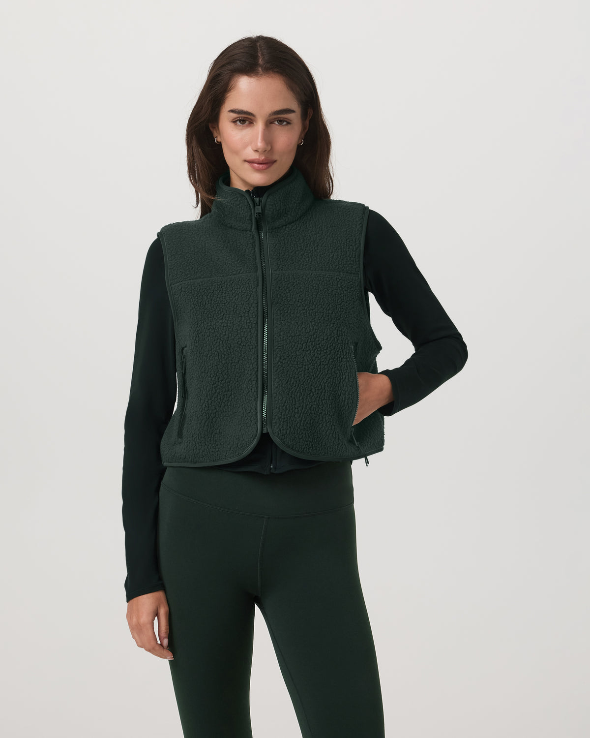 Alpine Vest Women's Evergreen Fleece Vest | Vuori outlet