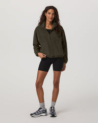 Women's Aspen Half Zip Women's Olive Pullover | Vuori shop