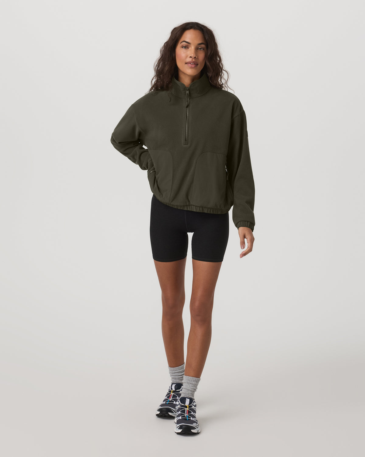 Women's Aspen Half Zip Women's Olive Pullover | Vuori shop