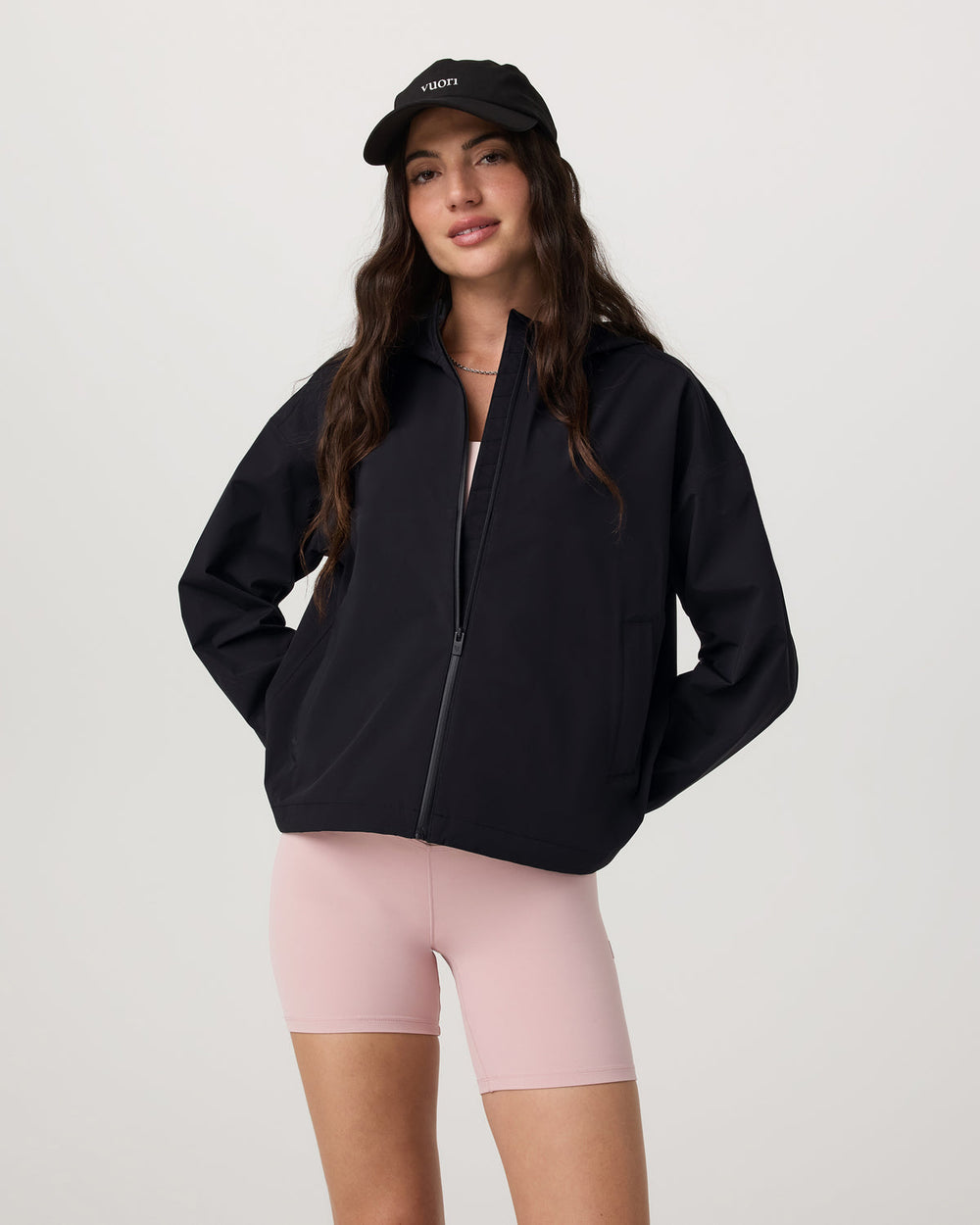 Nomadic Packable Rain Shell Women's Black Jacket | Vuori shop
