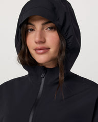 Nomadic Packable Rain Shell Women's Black Jacket | Vuori shop
