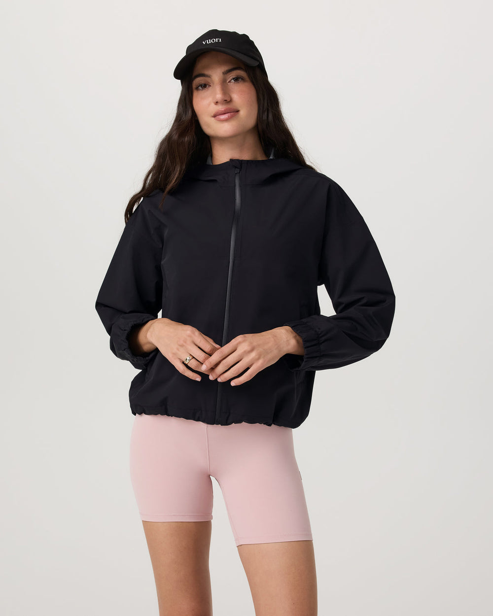 Nomadic Packable Rain Shell Women's Black Jacket | Vuori shop