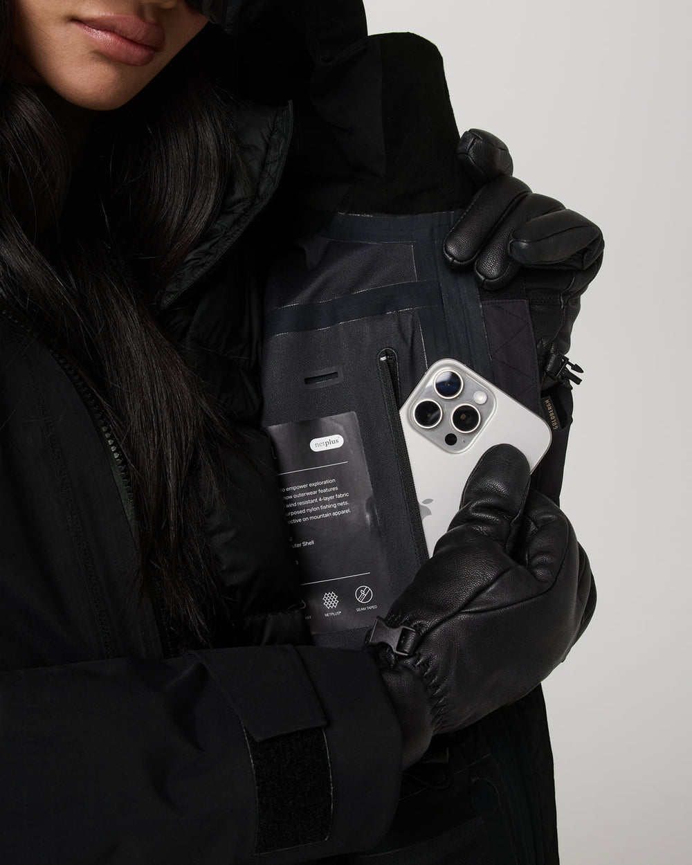 Women's Taika Snow Shell Black Ski/Board Jacket | Vuori discount