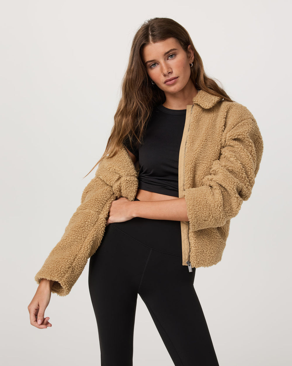 Lou Full Zip Jacket Women's Butterscotch Fleece Jacket | Vuori outlet