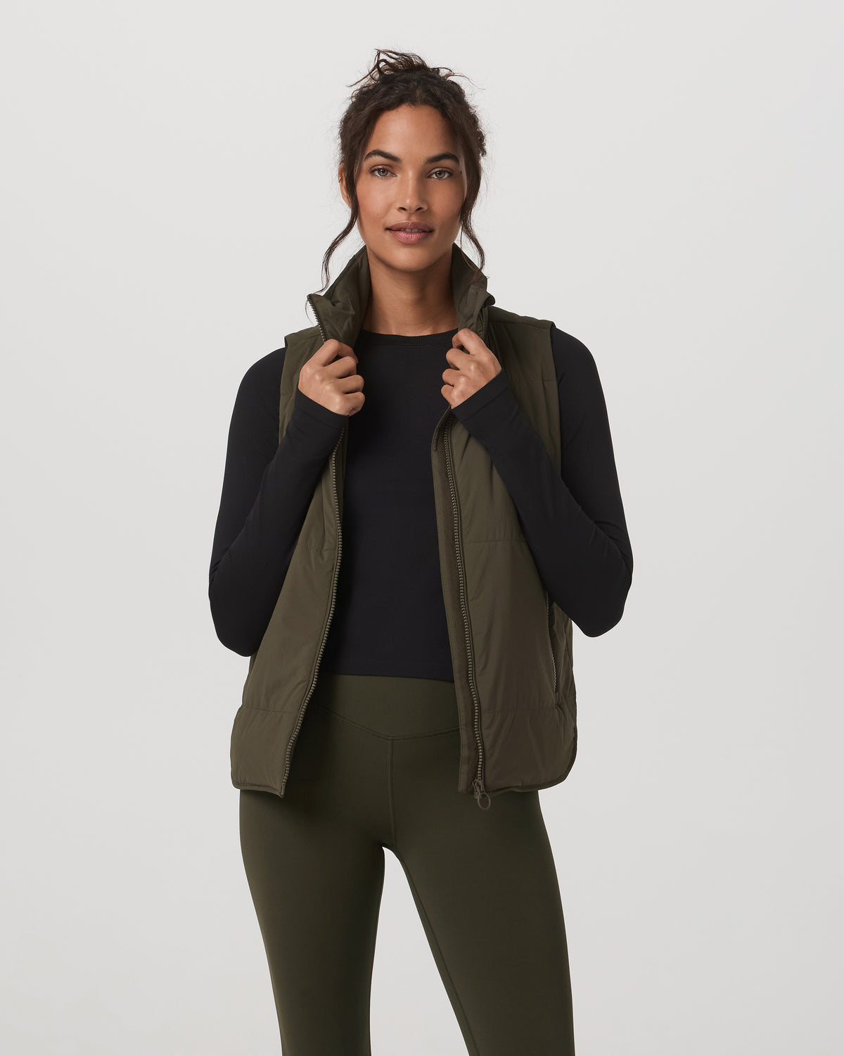 Canyon Insulated Vest Women's Olive Lightweight Vest | Vuori shop