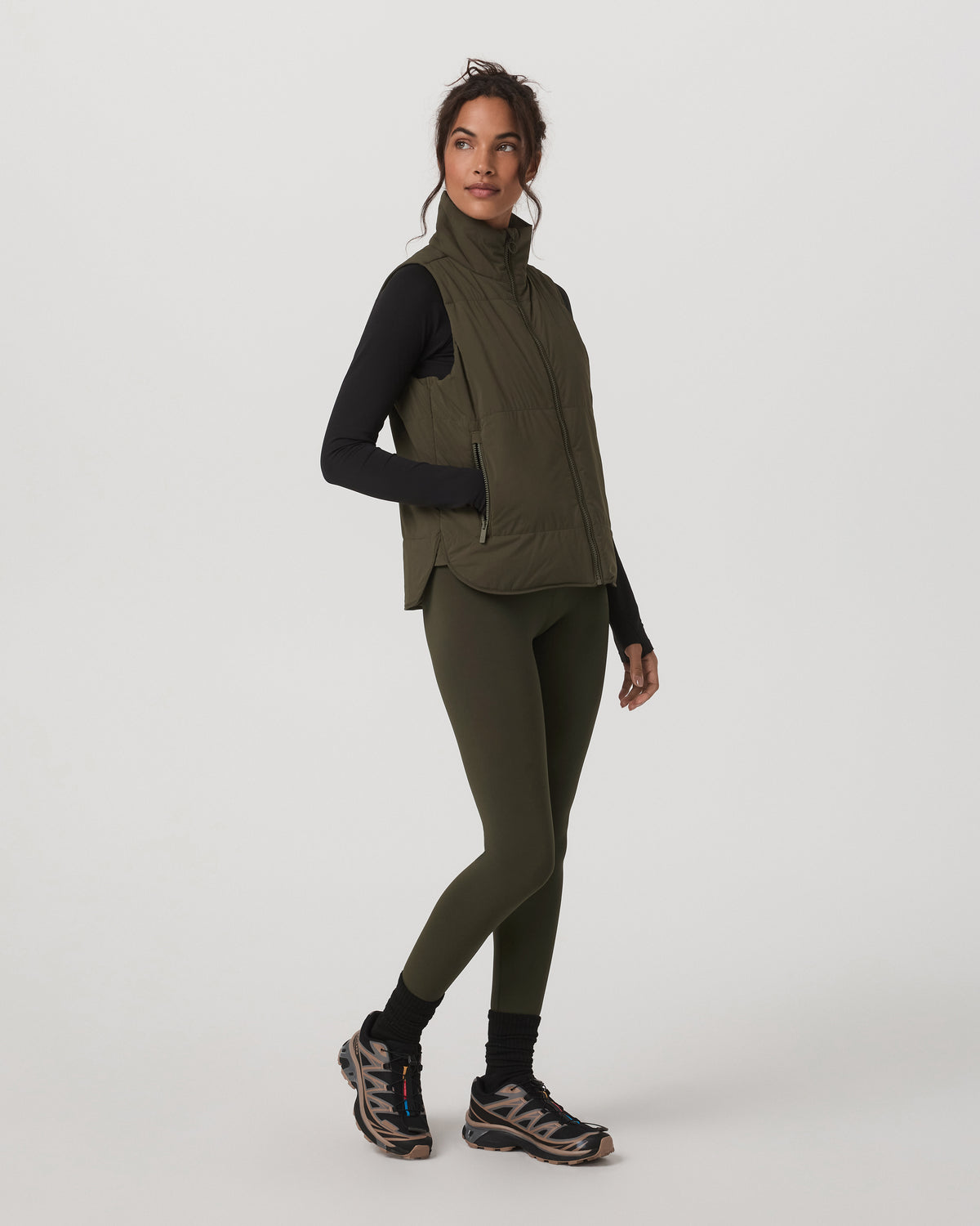 Canyon Insulated Vest Women's Olive Lightweight Vest | Vuori shop