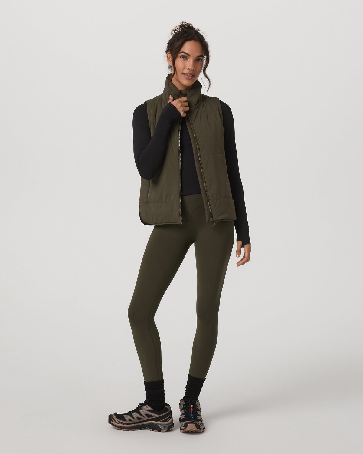 Canyon Insulated Vest Women's Olive Lightweight Vest | Vuori shop