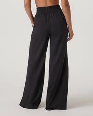 Villa Wideleg Black Lightweight Wide Leg Pants | Vuori shop