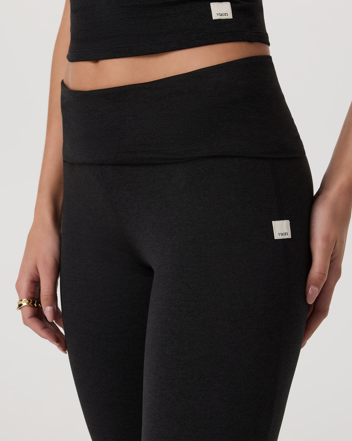 Halo Foldover Pant Black Heather | Vuori outlet