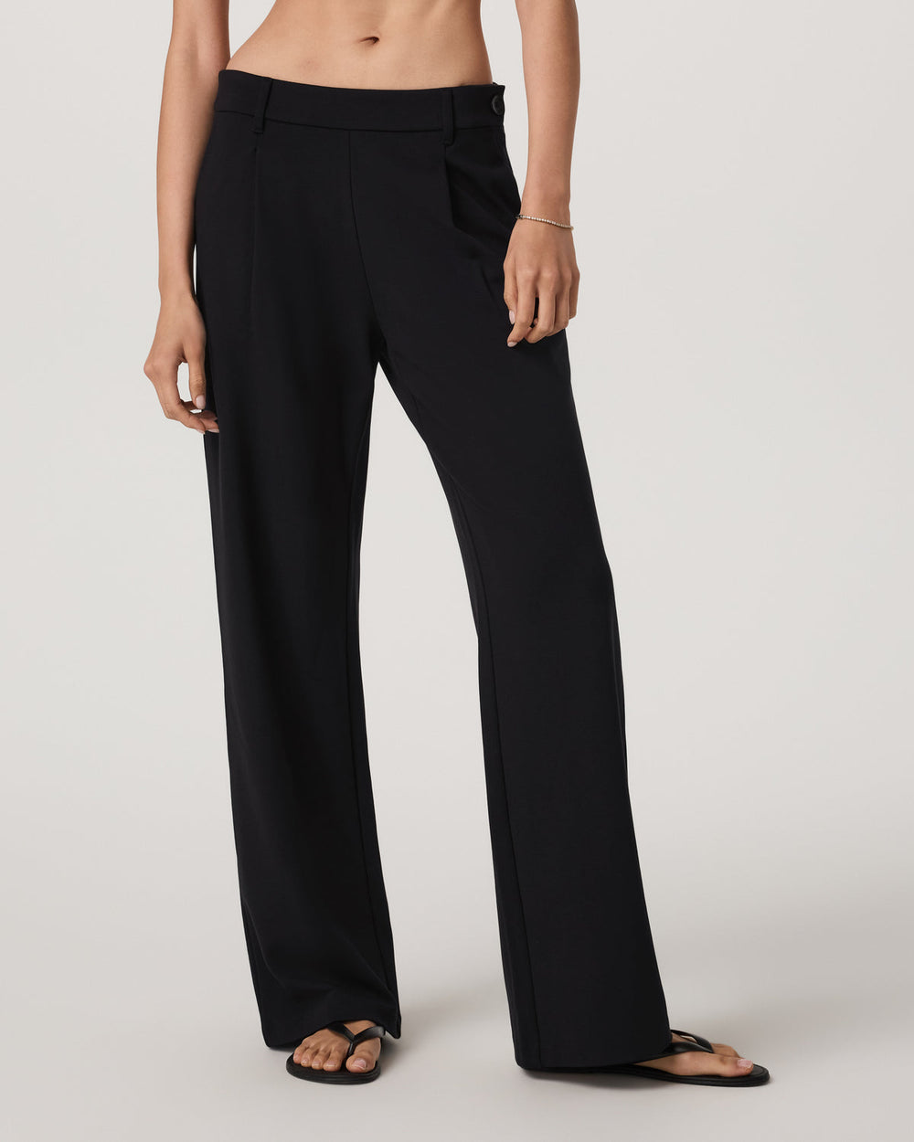 Maven Wideleg Pant Women's Black Lounge Pants | Vuori onsale