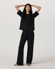 Maven Wideleg Pant Women's Black Lounge Pants | Vuori onsale