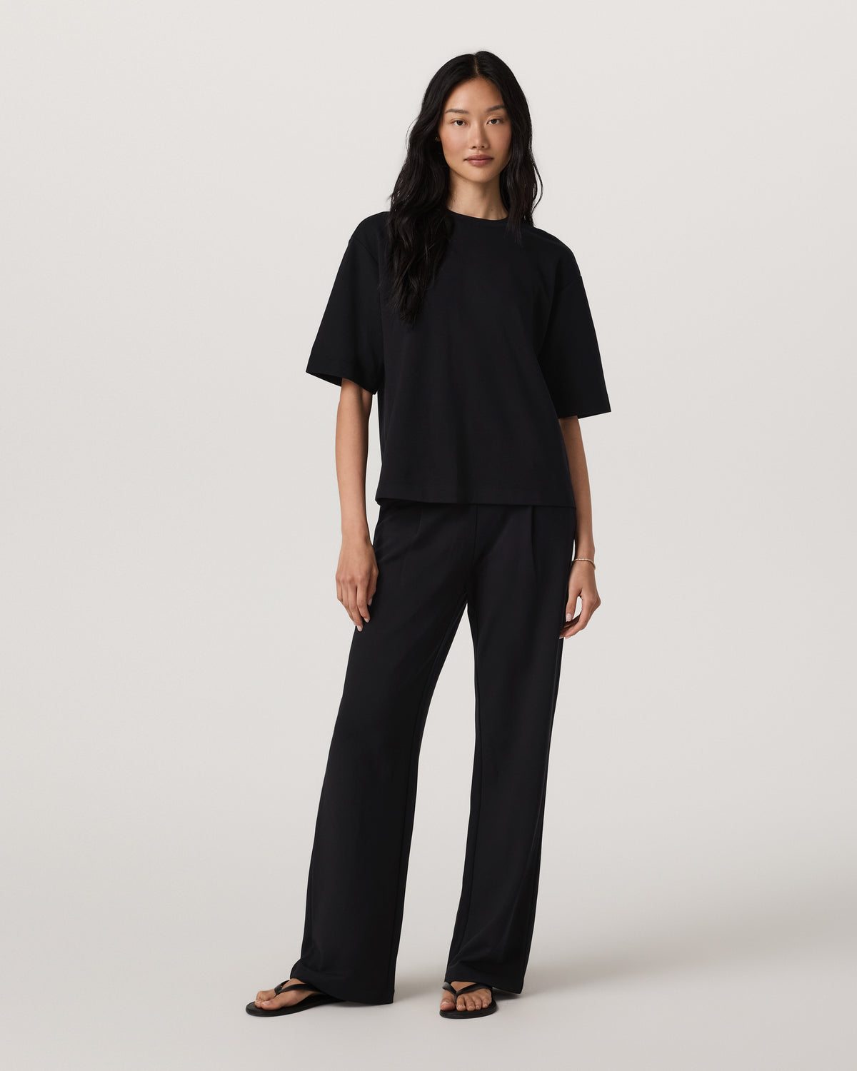 Maven Wideleg Pant Women's Black Lounge Pants | Vuori onsale