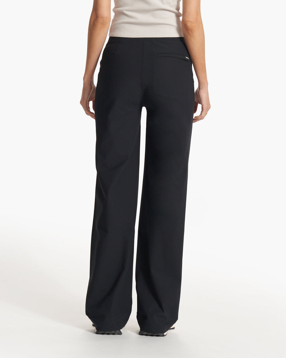 Women's Meta Wideleg Black Tailored Pants | Vuori for sale