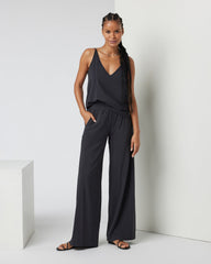 Villa Wideleg - Long Black Tall Wide Leg Pants | Vuori online