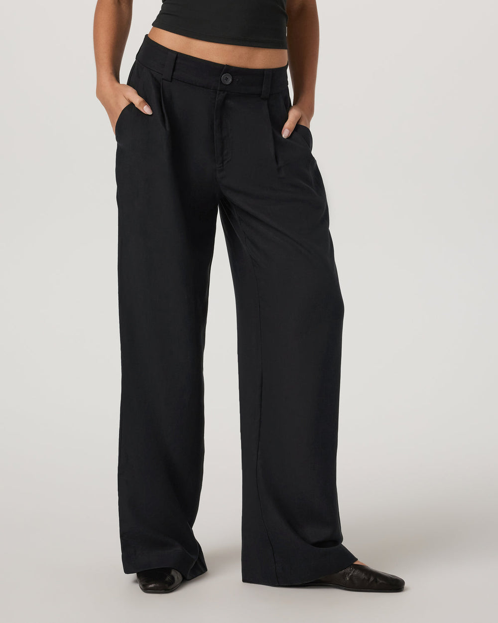 Trestles Twill Wideleg Women's Black Trouser Pants | Vuori online
