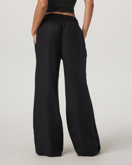 Trestles Twill Wideleg Women's Black Trouser Pants | Vuori online