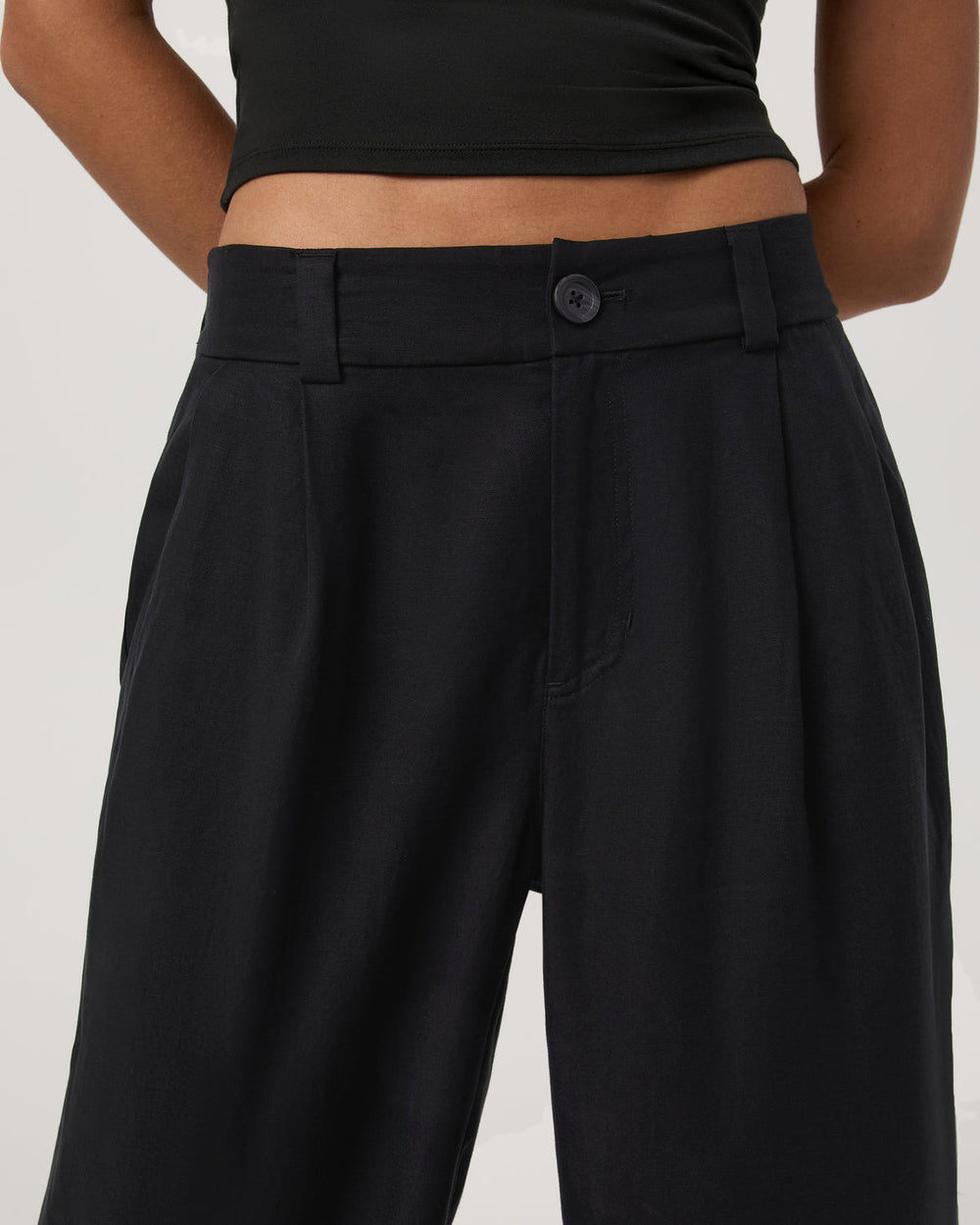 Trestles Twill Wideleg Women's Black Trouser Pants | Vuori online
