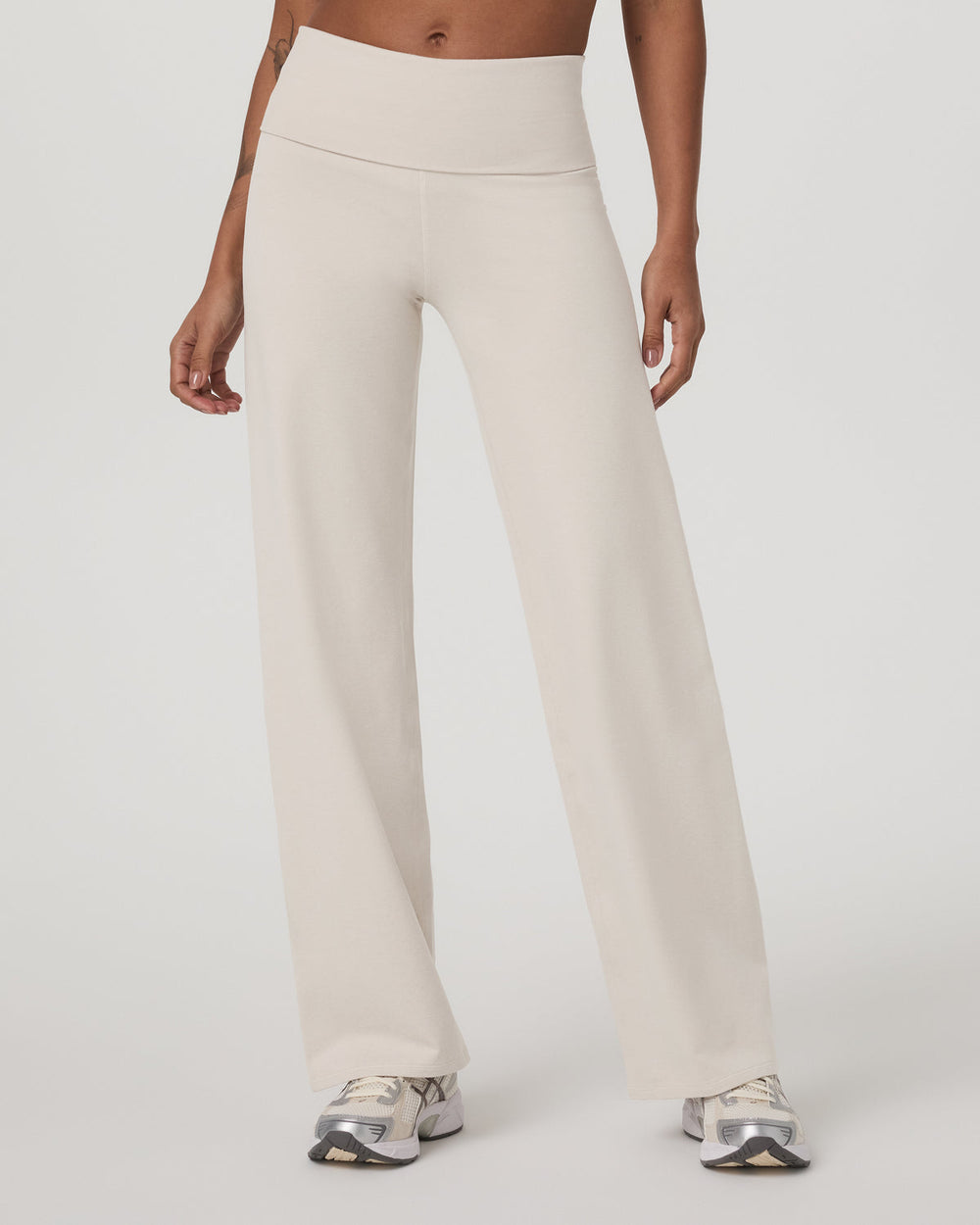 Granite Foldover Straight Leg Women's Oatmeal Heather Pant | Vuori shop