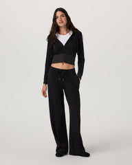 Compose Wideleg Pant Women's Black Mid-High Rise Pant | Vuori sale