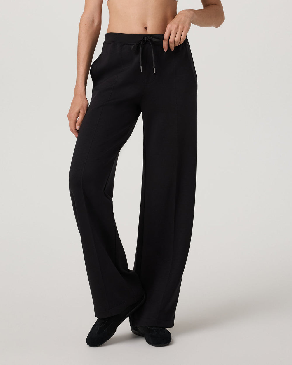 Compose Wideleg Pant Women's Black Mid-High Rise Pant | Vuori sale