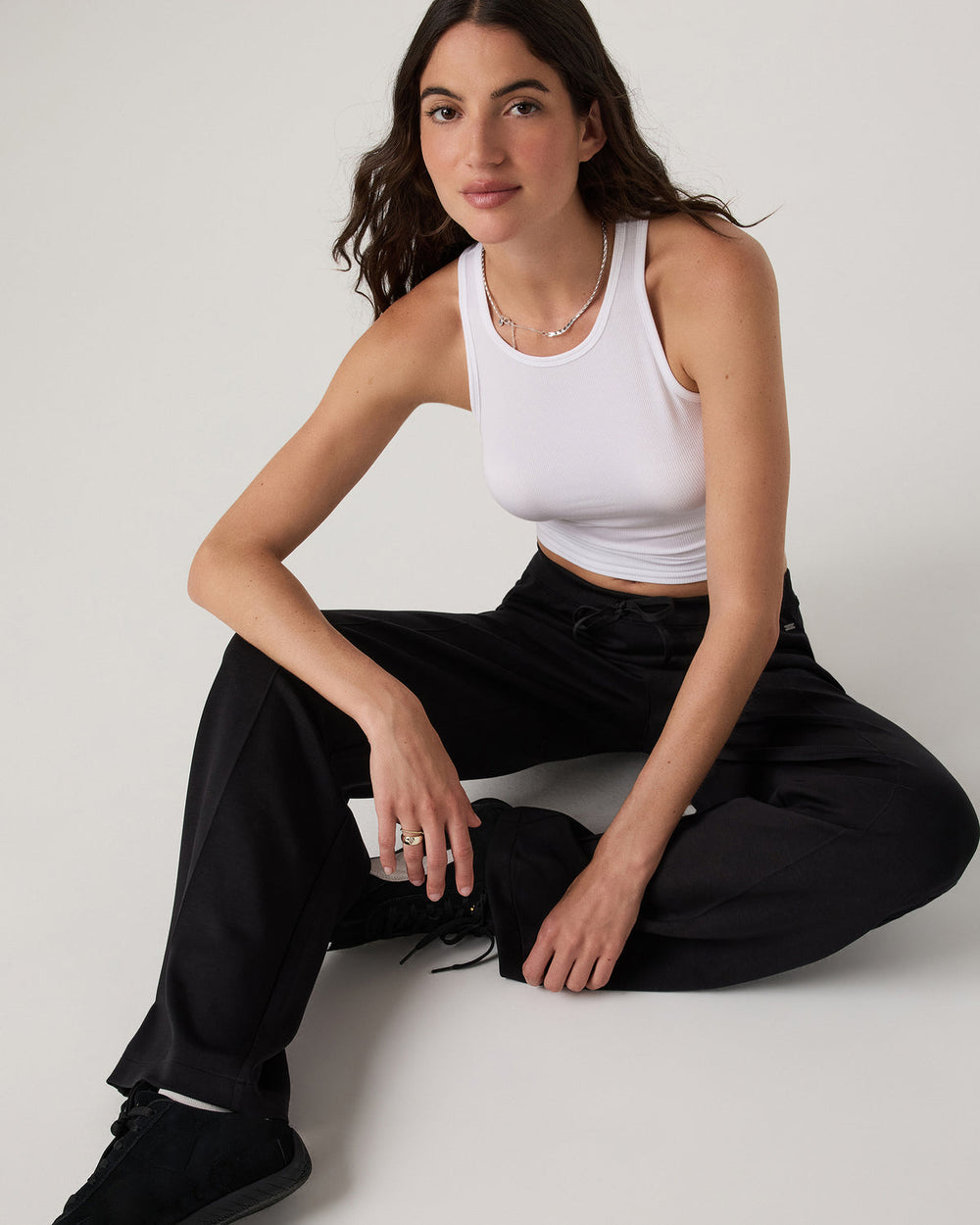 Compose Wideleg Pant Women's Black Mid-High Rise Pant | Vuori sale
