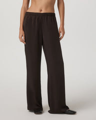 Nova Satin Wideleg Pant Women's Dark Java Pants | Vuori onsale