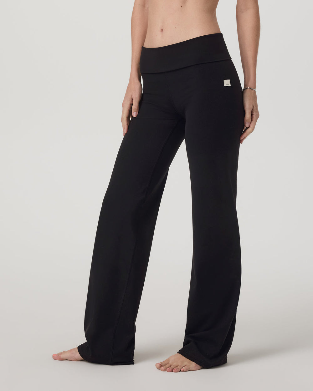 Vuori AllTheFeels™ Foldover Pant Women's Black Pants | Vuori for sale