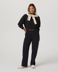 Women's Restore Straight Leg Sweatpant Washed Black | Vuori sale