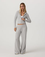 Waffle Wideleg Pant - Short Women's Light Grey Pants | Vuori for sale