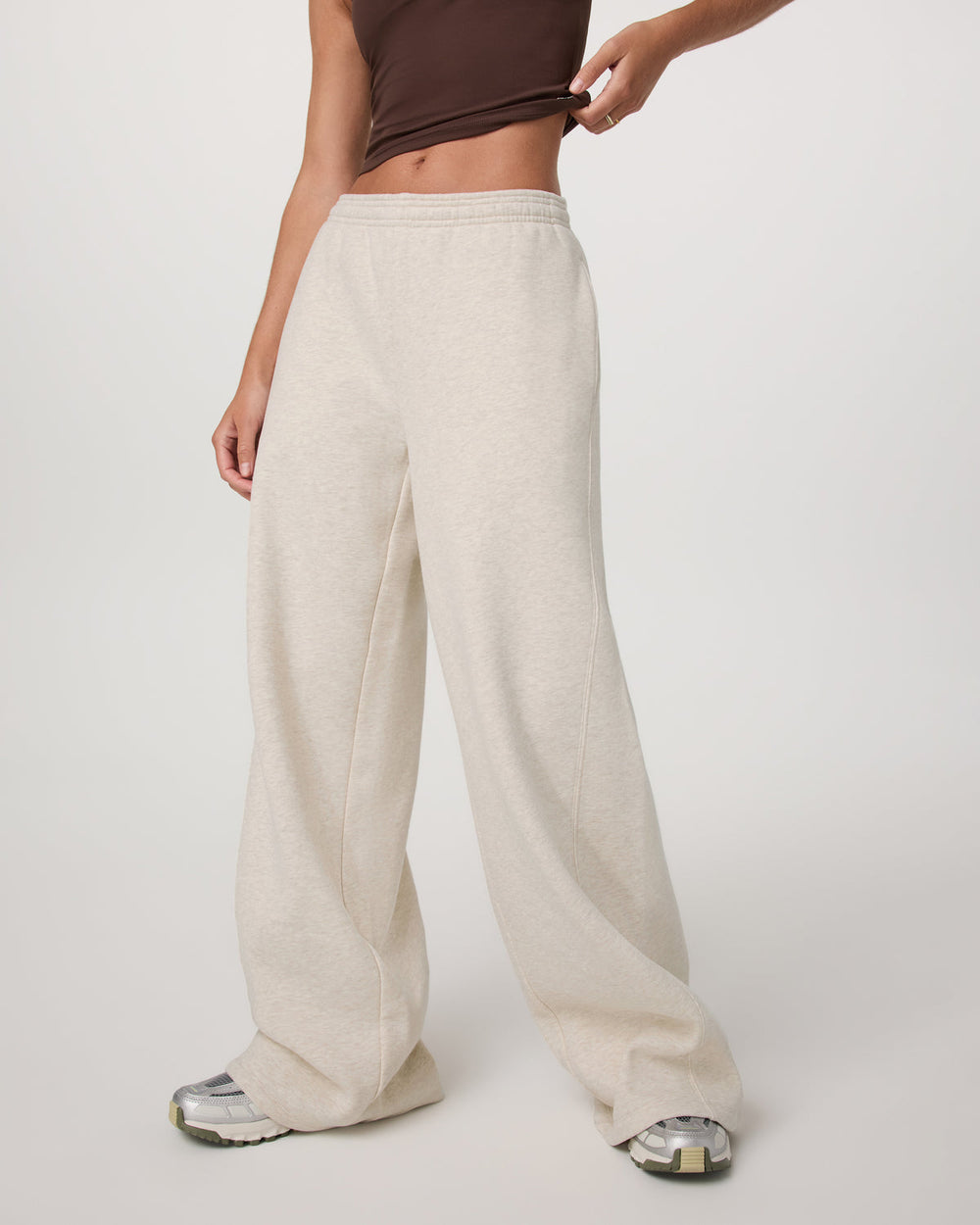Women's Restore Ultra Wideleg Sweatpant Bone Heather | Vuori outlet