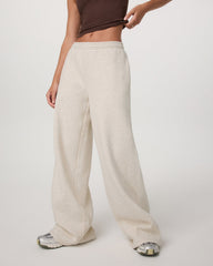 Women's Restore Ultra Wideleg Sweatpant Bone Heather | Vuori outlet
