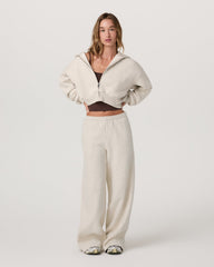 Women's Restore Ultra Wideleg Sweatpant Bone Heather | Vuori outlet