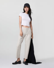 Elevation Ankle Trouser Ecru Heather | Vuori shop